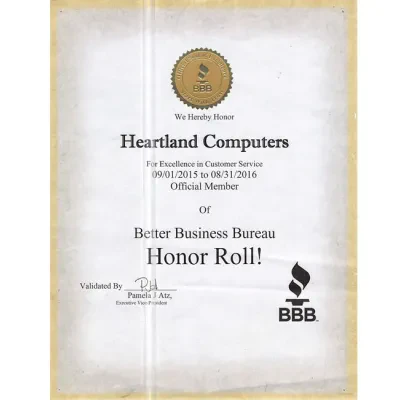 BBB Honor Roll - (2015 - 2016)
