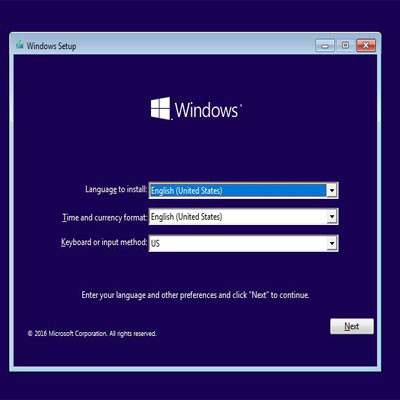 Install Window Operating System