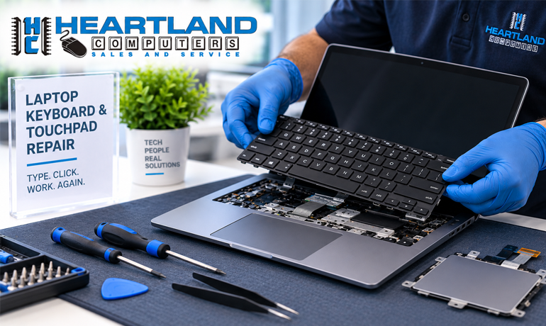 Laptop keyboard or touchpad replacement